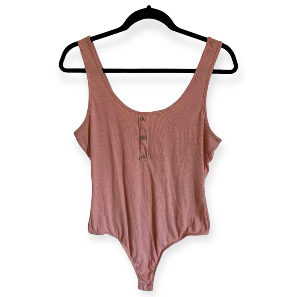Mikey & Joey Pink Ribbed Body Suit